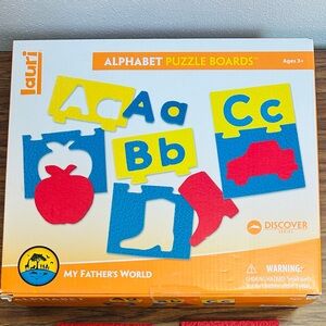 Lauri Educational Alphabet Uppercase Lowercase Puzzle Boards - Self teaching